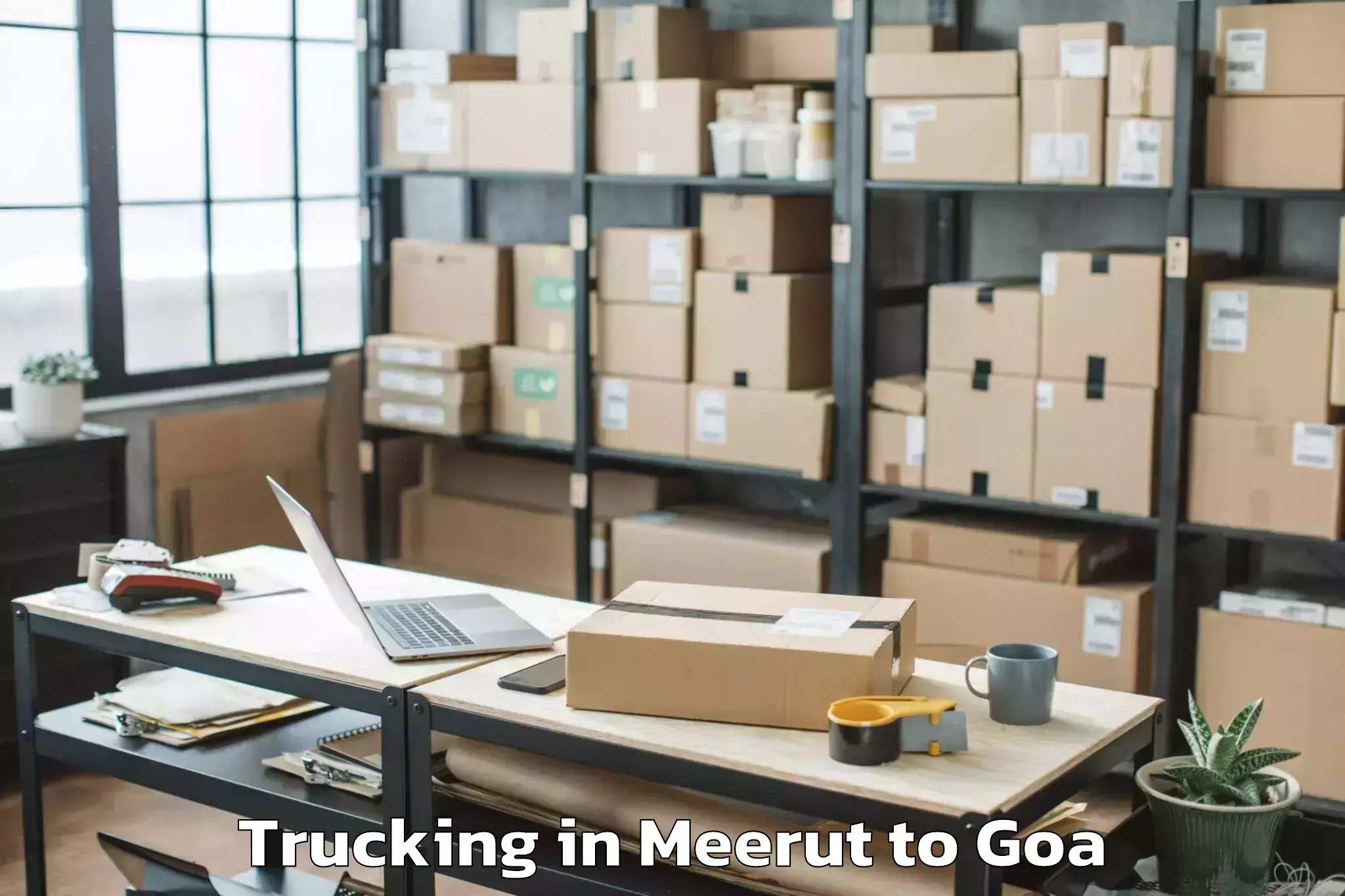 Trusted Meerut to Calangute Trucking